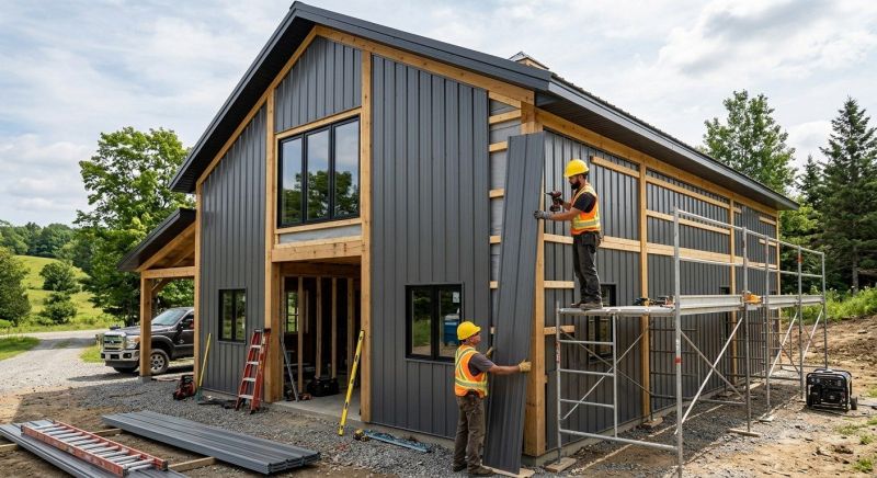 Metal Barn Siding Installation in Fairfield County, CT